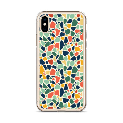iPhone Case Colorful Retro Terrazzo Tile