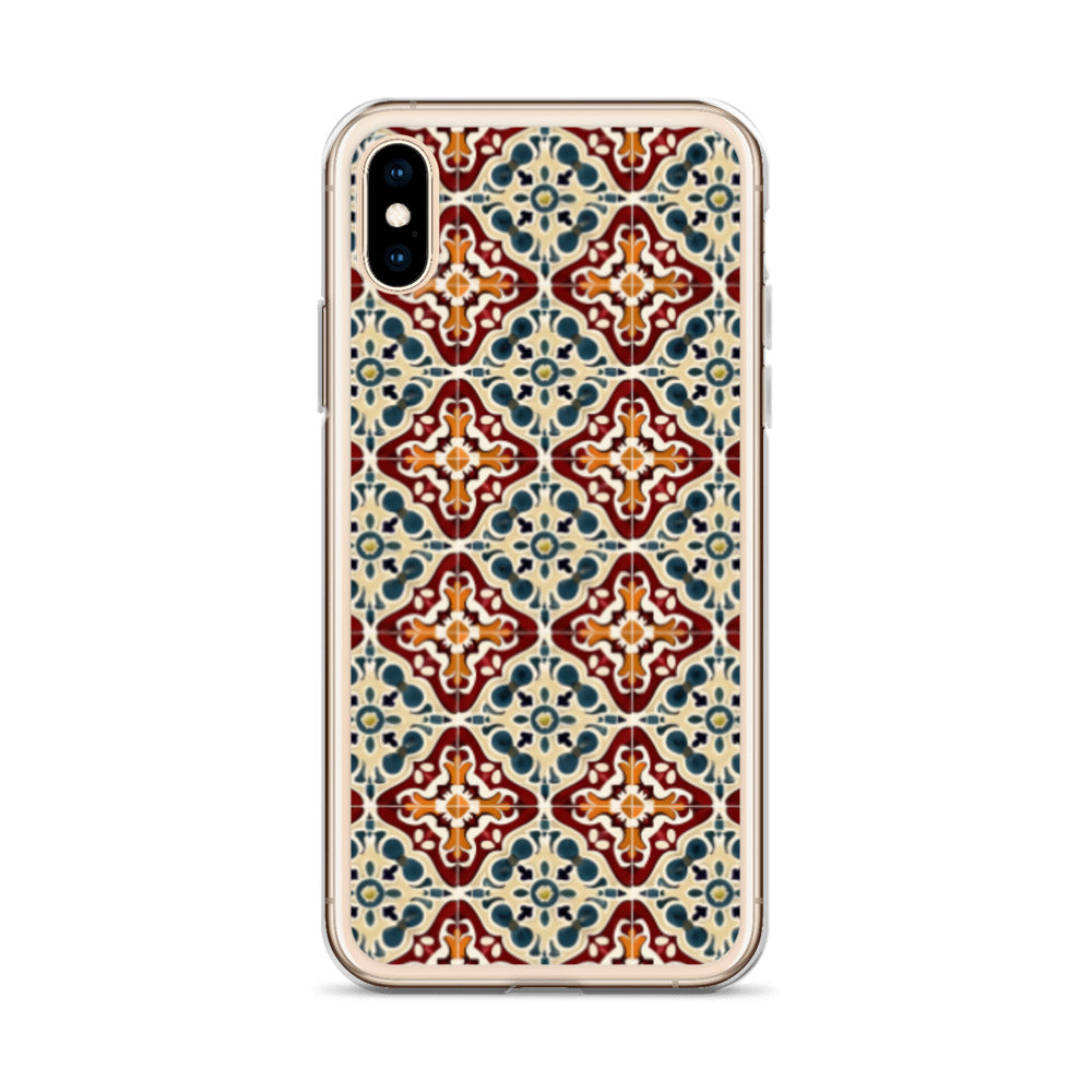 iPhone Case Classic Encaustic Tile Red