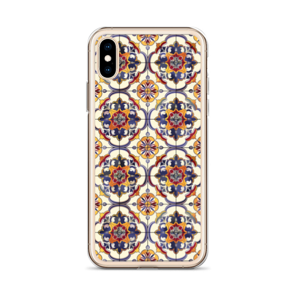 iPhone Case Classic Victorian Tile Blue