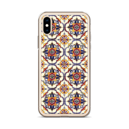 iPhone Case Classic Victorian Tile Blue