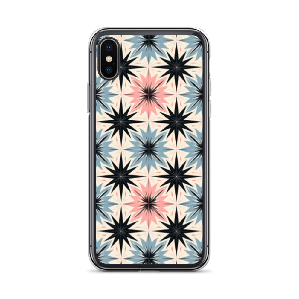 iPhone Case Pink and Blue Pastel Retro Stars