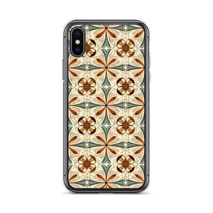 iPhone Case Ornate Leaves Tile