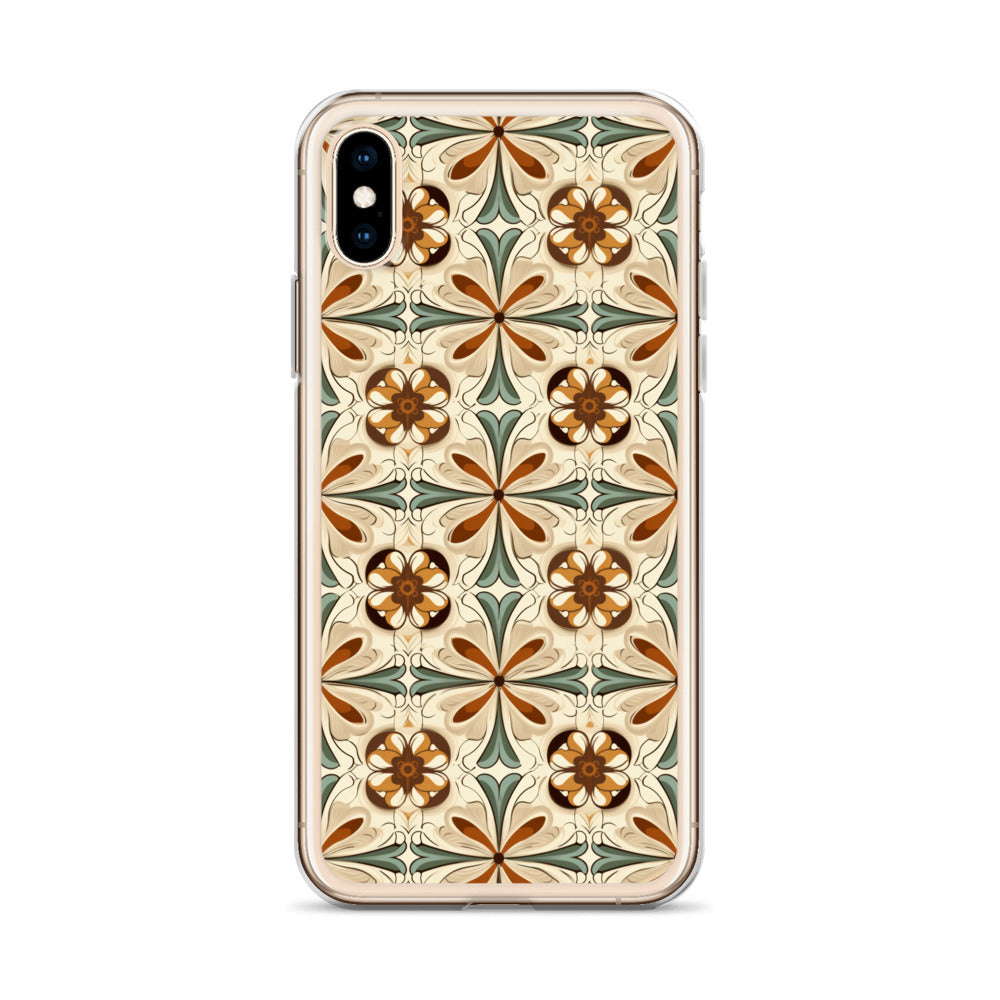 iPhone Case Ornate Leaves Tile