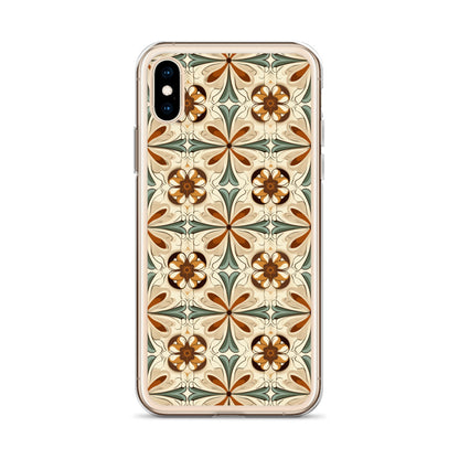 iPhone Case Ornate Leaves Tile