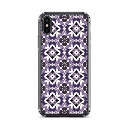 iPhone Case Purple Moroccan Style Tile