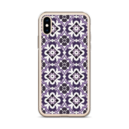 iPhone Case Purple Moroccan Style Tile