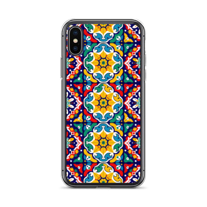 iPhone Case Talavera Tiles Red and Yellow