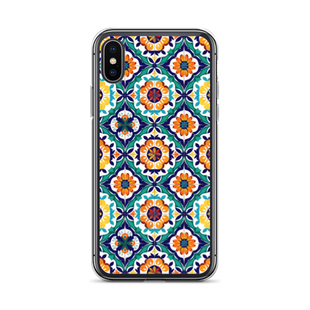 iPhone Case Talavera Tiles Green and Blue