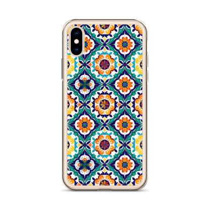 iPhone Case Talavera Tiles Green and Blue