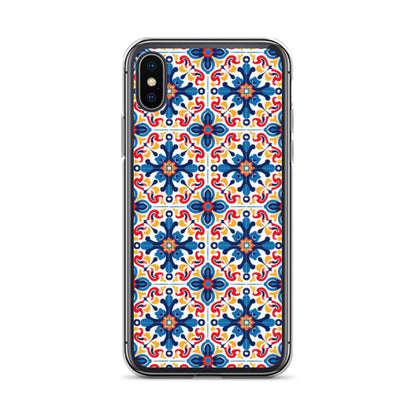iPhone Case Talavera Tiles Blue and Red