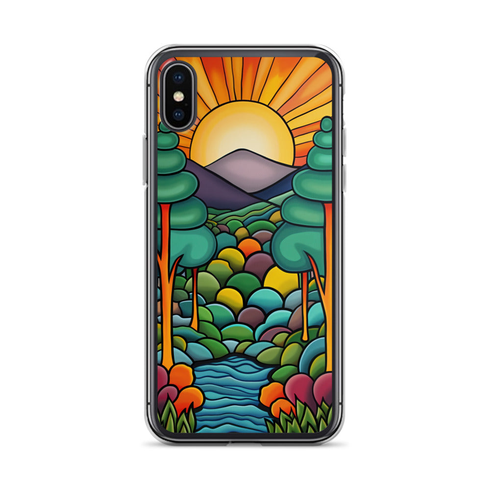 iPhone Case Arkley Sunrise over Mountains and Forest