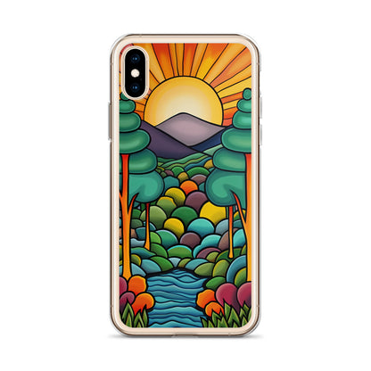 iPhone Case Arkley Sunrise over Mountains and Forest