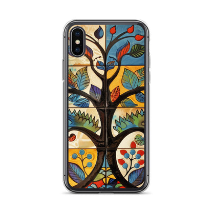 iPhone Case Colorful Tile Tree