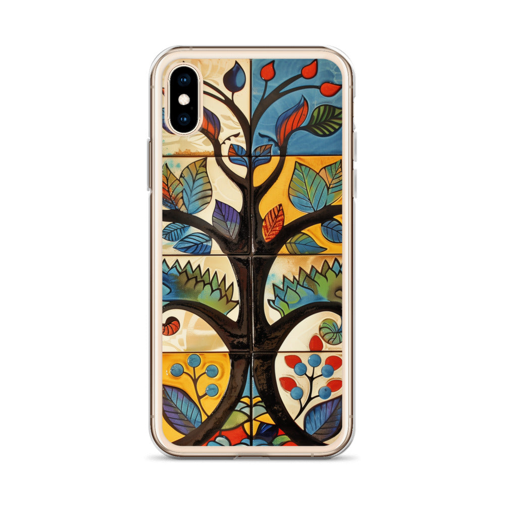 iPhone Case Colorful Tile Tree