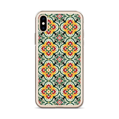 iPhone Case Colorful Traditional Maltese Cement Tile Pattern