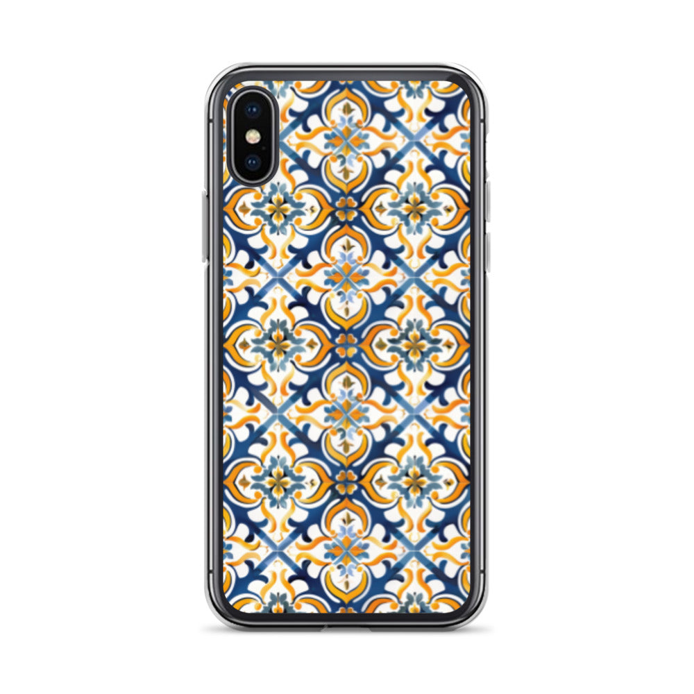 iPhone Case Colorful Spanish Tile Pattern