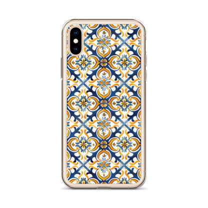 iPhone Case Colorful Spanish Tile Pattern