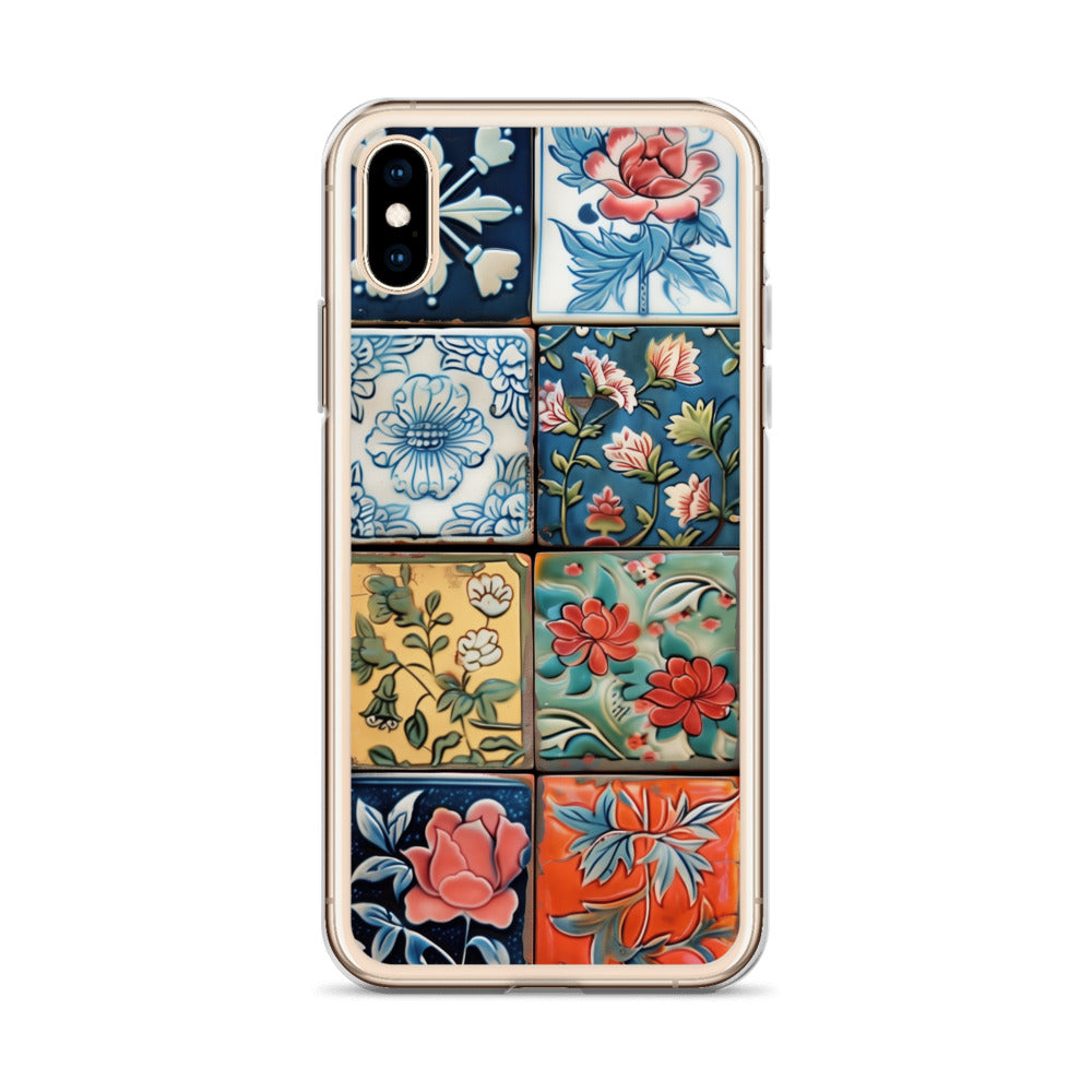 iPhone Case Colorful Majolilca Tiles