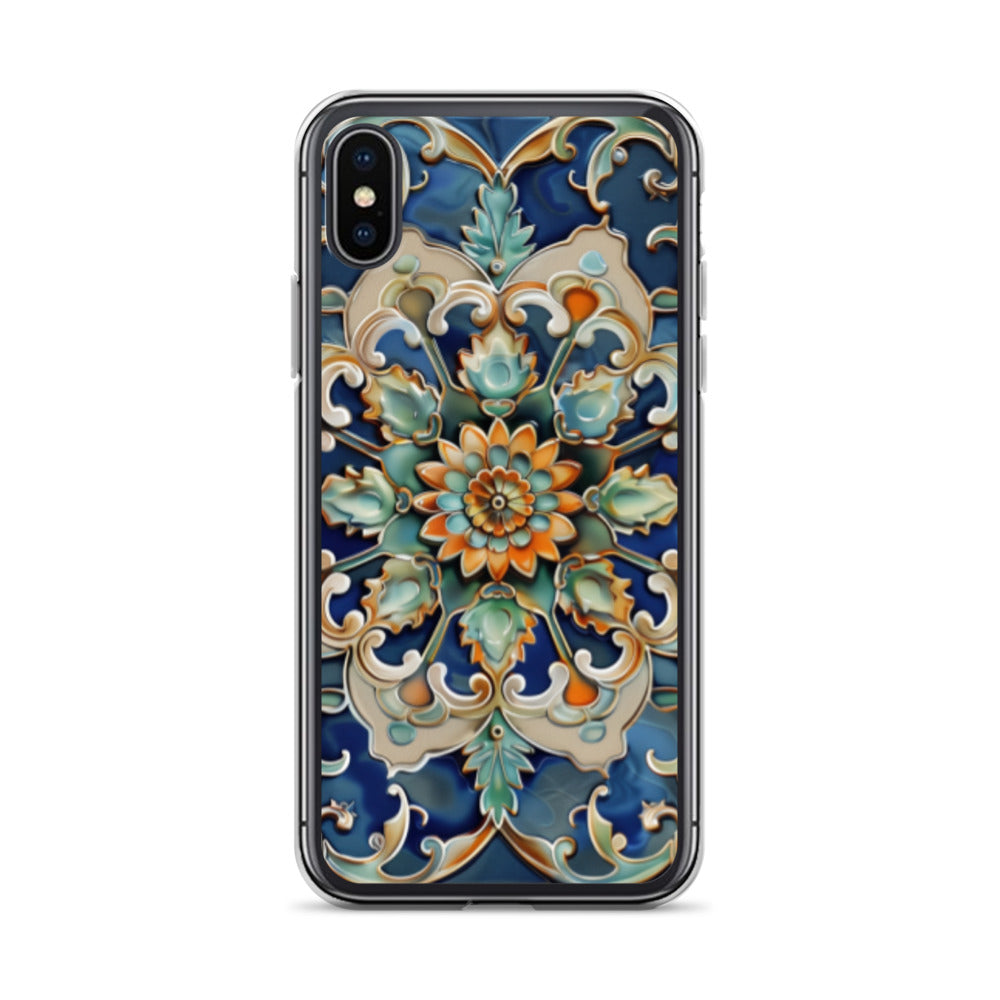iPhone Case Malaysian Ceramic Tile Pattern