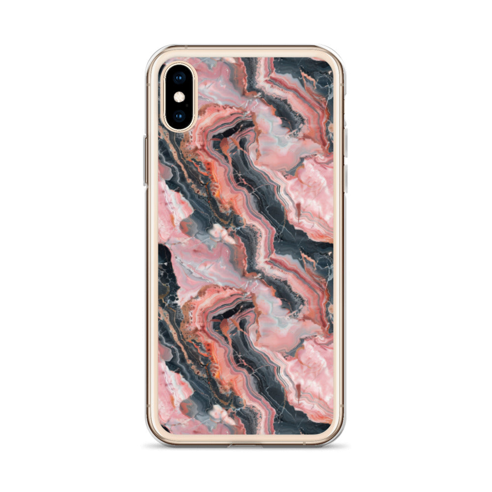 iPhone Case Pink Picasso Marble Pattern