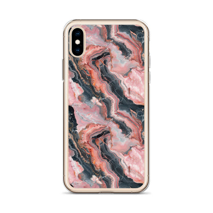 iPhone Case Pink Picasso Marble Pattern