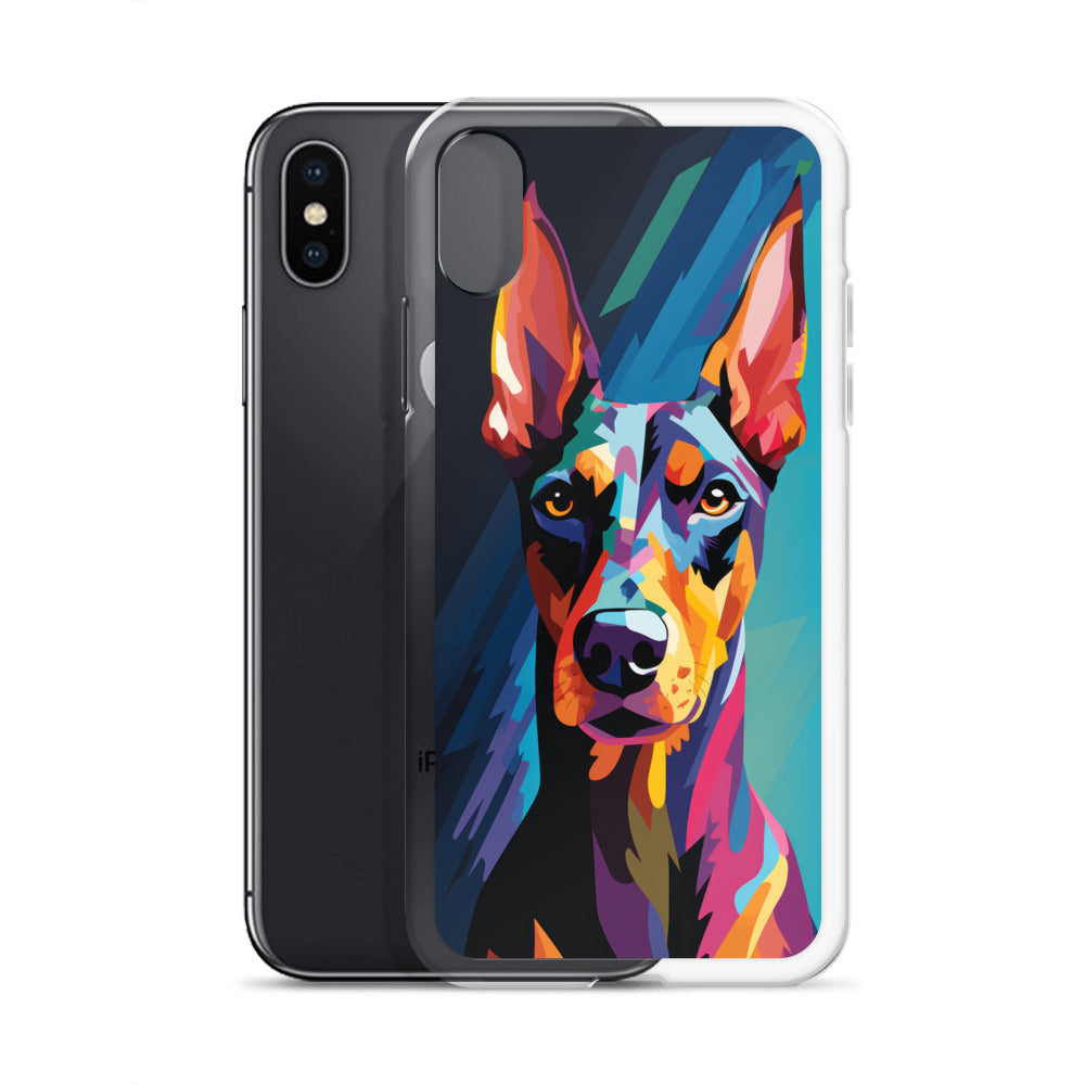 iPhone Case Painted Doberman Pinscher