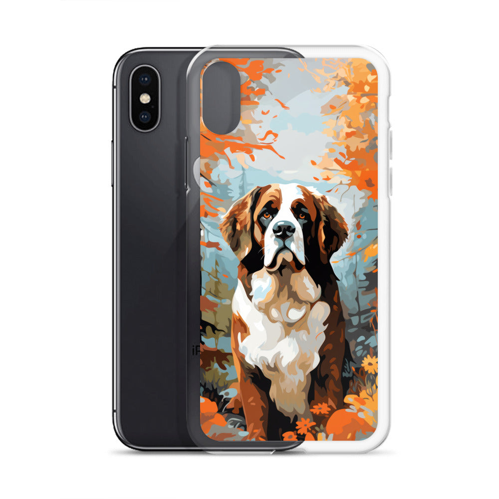 iPhone Case Painted St. Bernard