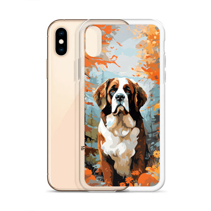 iPhone Case Painted St. Bernard