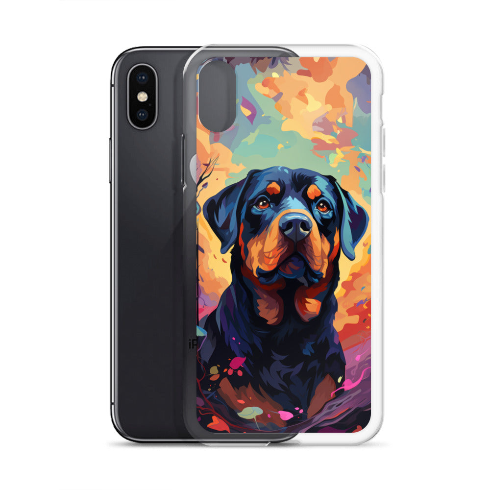 iPhone Case Painted Rottweiler