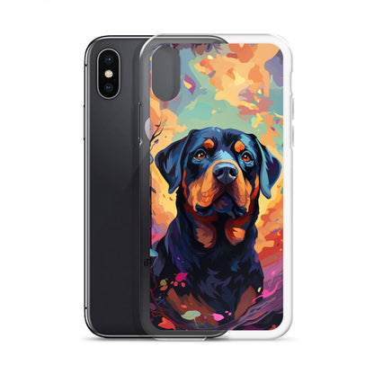 iPhone Case Painted Rottweiler