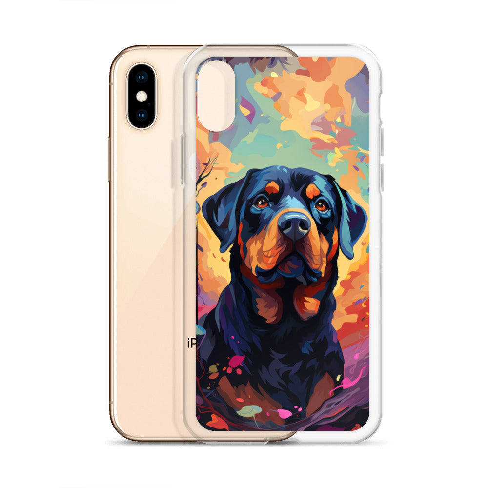 iPhone Case Painted Rottweiler