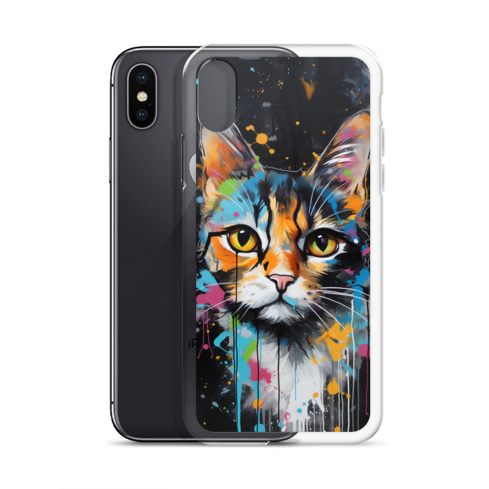 Graffiti Calico Cat iPhone Case