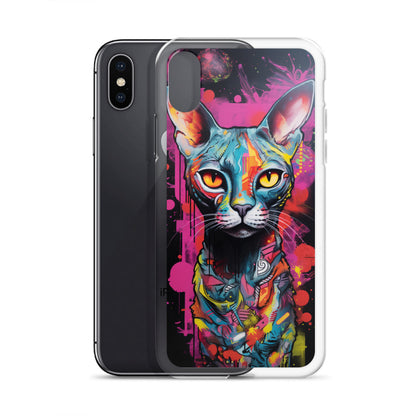 Graffiti Sphynx Cat #2 iPhone Case