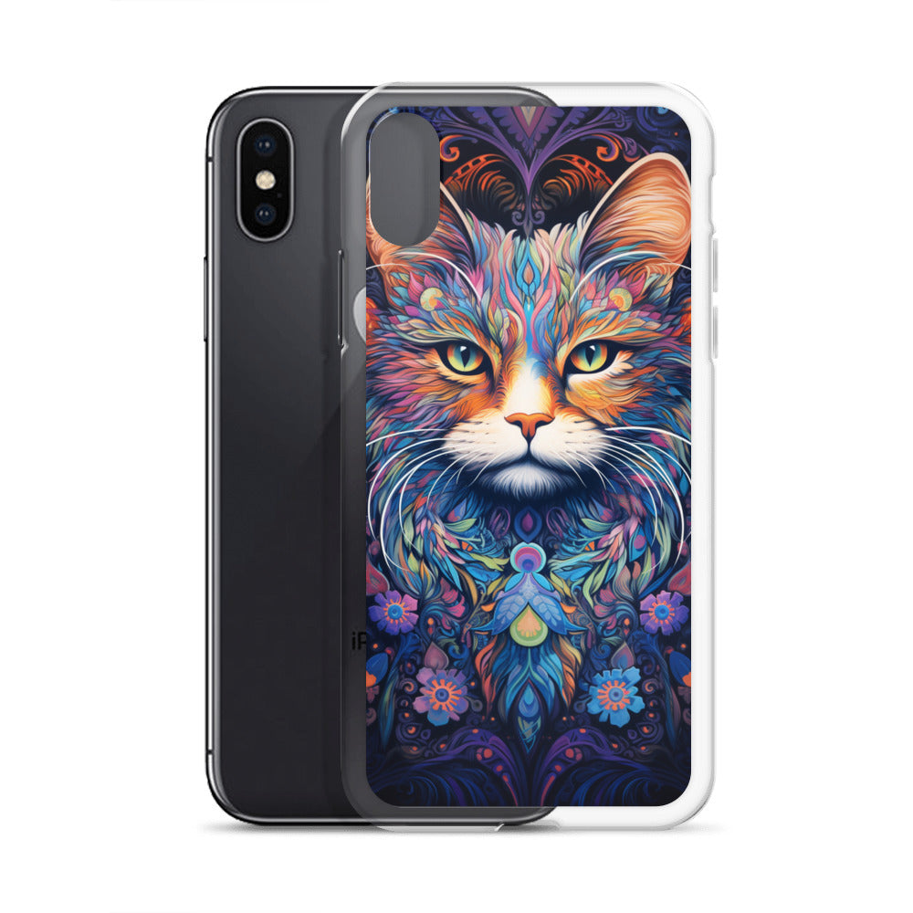 Psychedelic Cat #2 iPhone Case