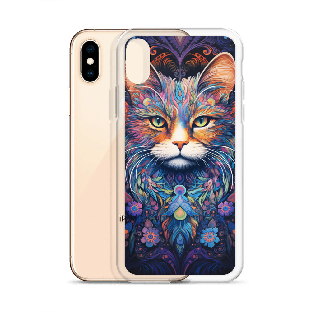 Psychedelic Cat #2 iPhone Case