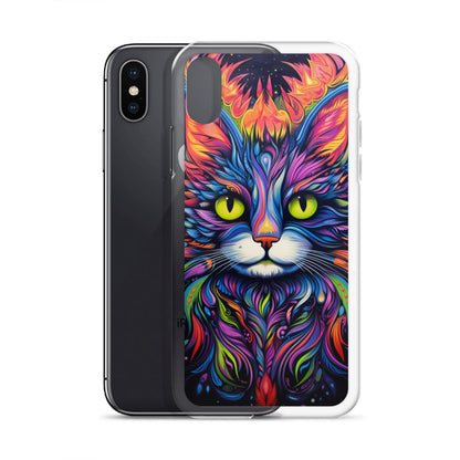 Psychedelic Cat iPhone Case
