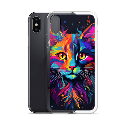 Day Glo Cat iPhone Case