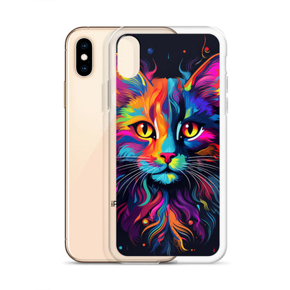 Day Glo Cat iPhone Case