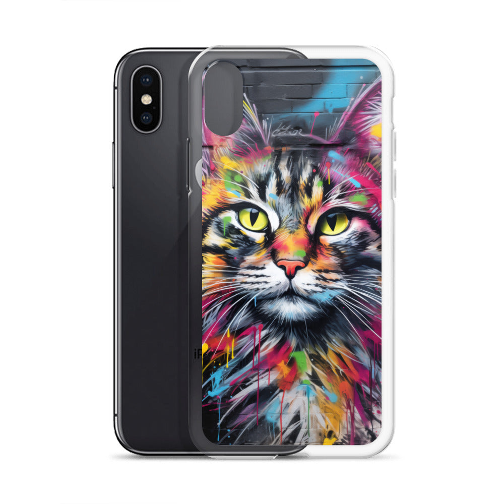 Graffiti Cat iPhone Case