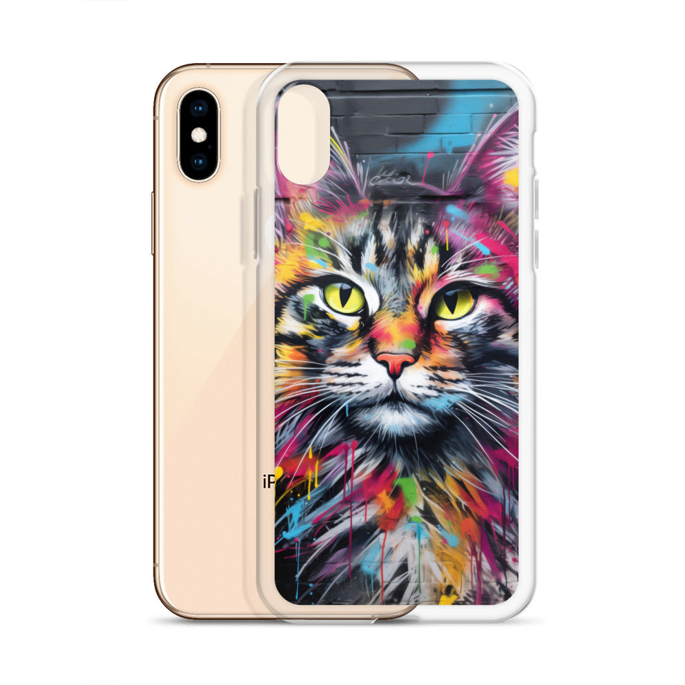 Graffiti Cat iPhone Case