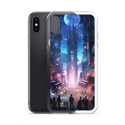 Cyberpunk Cityscape iPhone Case
