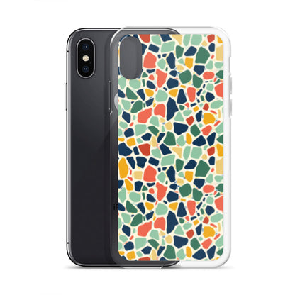iPhone Case Colorful Retro Terrazzo Tile