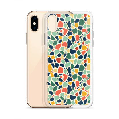 iPhone Case Colorful Retro Terrazzo Tile