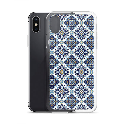 iPhone Case Classic Encaustic Tile Blue
