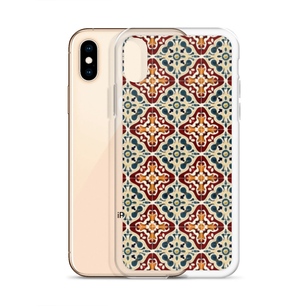 iPhone Case Classic Encaustic Tile Red