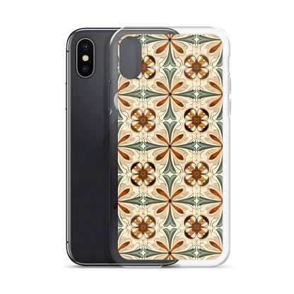 iPhone Case Ornate Leaves Tile