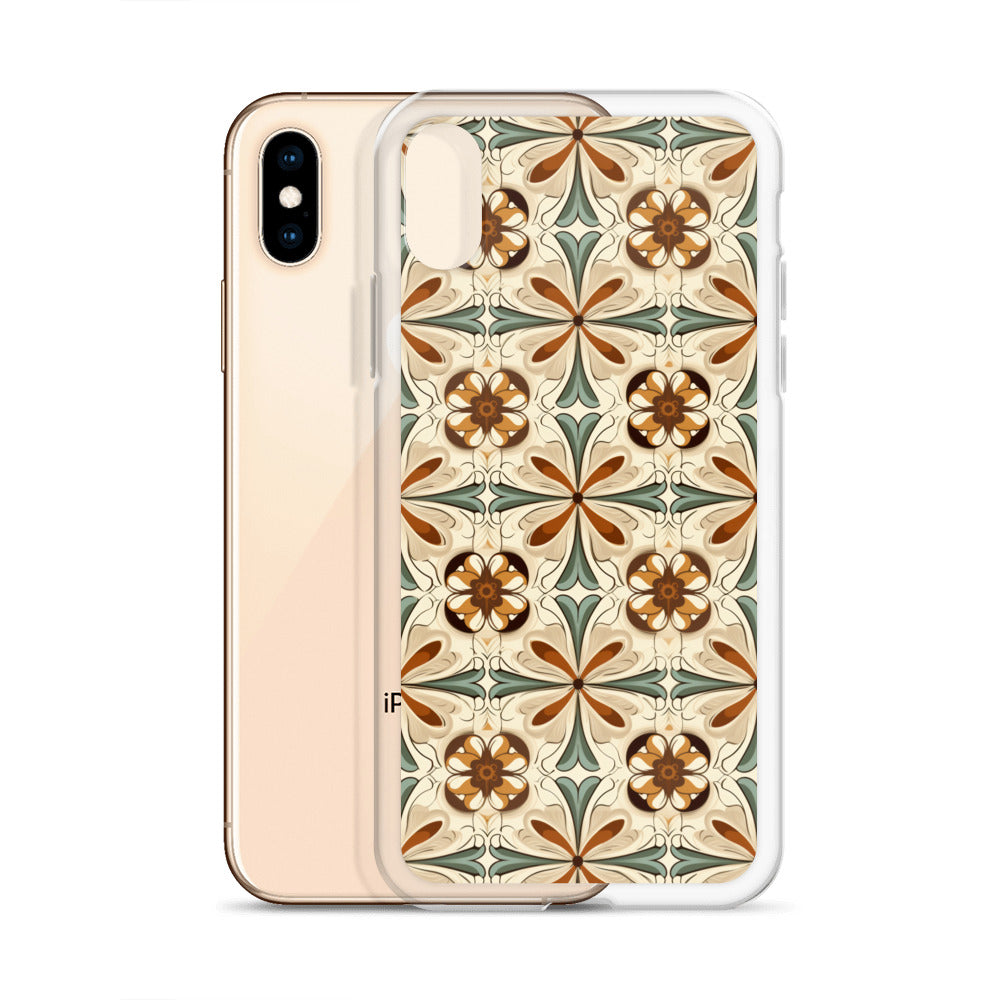 iPhone Case Ornate Leaves Tile