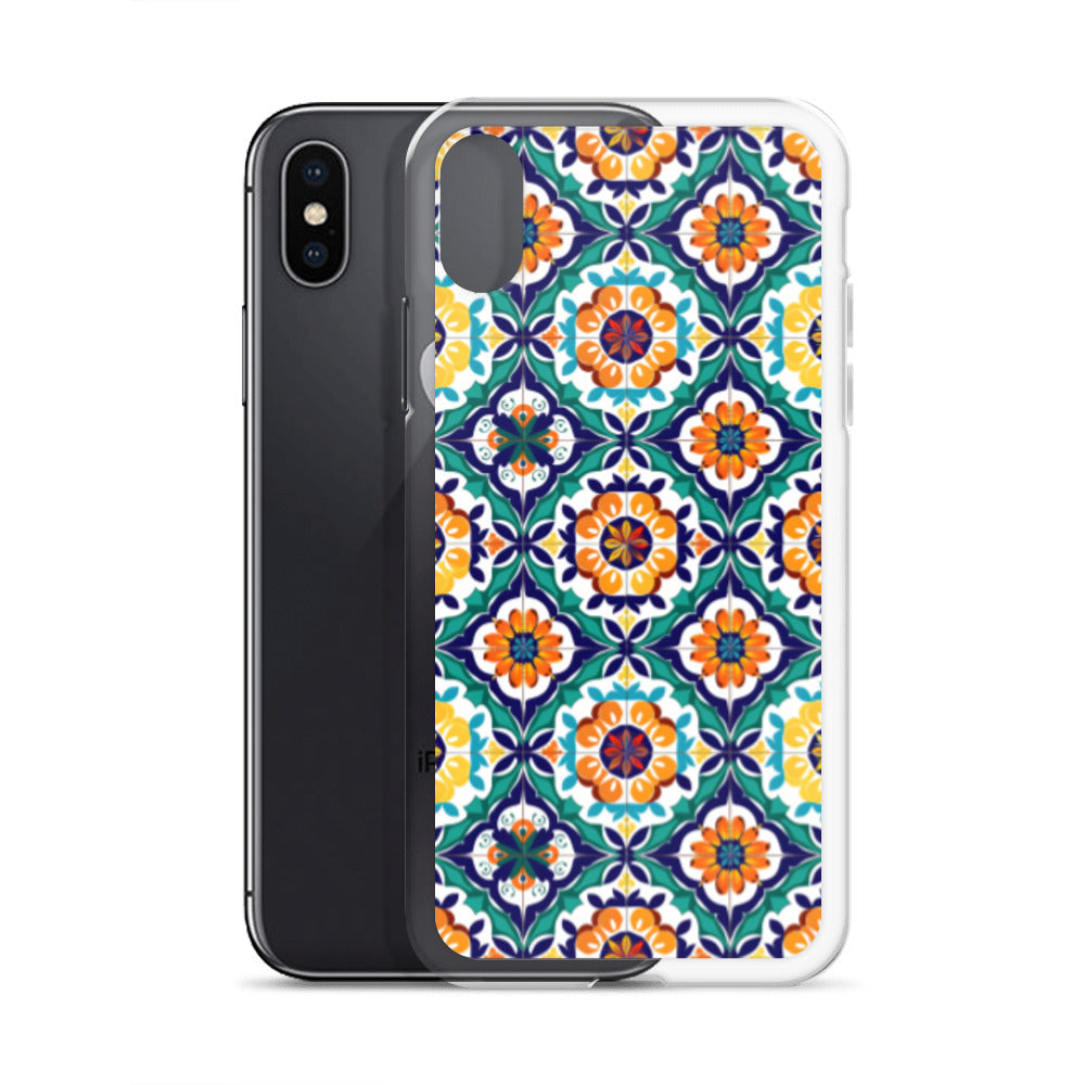 iPhone Case Talavera Tiles Green and Blue
