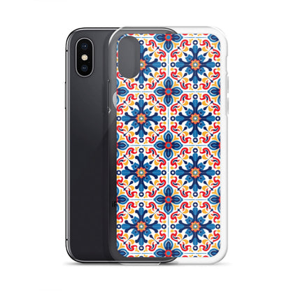 iPhone Case Talavera Tiles Blue and Red
