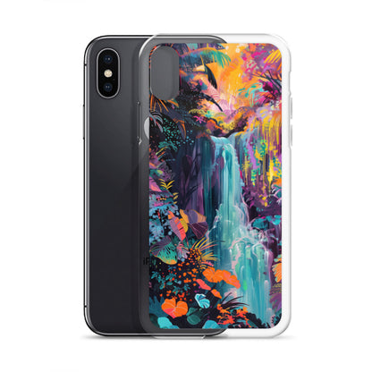 iPhone Case Vibrant Tropical Jungle Waterfall